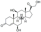 4-PREGNEN-6-BETA, 11-BETA, 21-TRIOL-3,20-DIONE 结构式