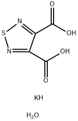 POTASSIUM 4-CARBOXY-1,2,5-THIADIAZOLE-3-CARBOXYLATE HYDRATE 结构式