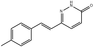 6-(4-METHYLSTYRYL)-3(2H)-PYRIDAZINONE 结构式