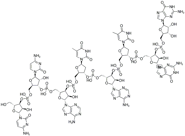 CCATATGG, 5'-NON-PHOSPHORYLATED 结构式