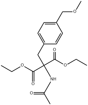 DIETHYL 2-(ACETYLAMINO)-2-[4-(METHOXYMETHYL)BENZYL]MALONATE 结构式