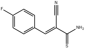 2-CYANO-3-(4-FLUOROPHENYL)-2-PROPENETHIOAMIDE 结构式