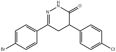 6-(4-Bromophenyl)-4-(4-chlorophenyl)-4,5-dihydro-3(2H)-pyridazinone 结构式