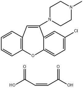 2-CHLORO-11-(4-METHYLPIPERAZINO) DIBENZ[B,F]OXEPIN MALEATE 结构式