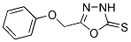 5-(PHENOXYMETHYL)-1,3,4-OXADIAZOLE-2(3H)-THIONE 结构式