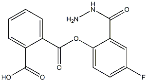 2-([2-(4-FLUOROPHENYL)HYDRAZINO]CARBONYL)BENZENECARBOXYLIC ACID 结构式