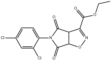 ETHYL 5-(2,4-DICHLOROPHENYL)-4,6-DIOXO-4,5,6,6A-TETRAHYDRO-3AH-PYRROLO[3,4-D]ISOXAZOLE-3-CARBOXYLATE