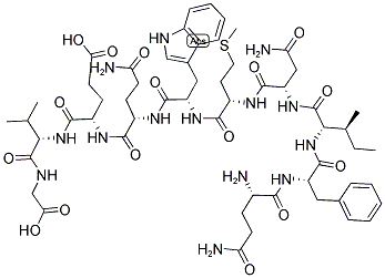 GLN-PHE-ILE-ASN-MET-TRP-GLN-GLU-VAL-GLY 结构式