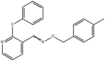 2-(PHENYLSULFANYL)NICOTINALDEHYDE O-(4-METHYLBENZYL)OXIME 结构式