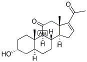 16,(5-alpha)-pregnen-3-alpha-ol-11,20-dione 结构式