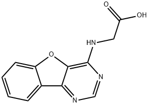 (BENZO[4,5]FURO[3,2-D]PYRIMIDIN-4-YLAMINO)-ACETIC ACID 结构式