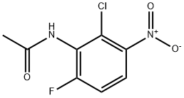 N-(2-氯-6-氟-3-硝基苯基)乙酰胺 结构式