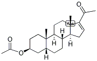 16,(5-BETA)-PREGNEN-3-BETA-OL-20-ONE ACETATE 结构式