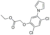 Ethyl 2-[2,4-dichloro-5-(1H-pyrrol-1-yl)phenoxy]acetate 结构式