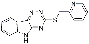 3-(2-PYRIDYLMETHYLTHIO)-1,2,4-TRIAZINO[5,6-B]INDOLE 结构式