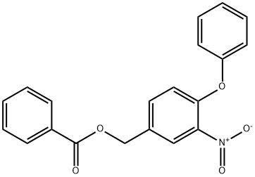 3-NITRO-4-PHENOXYBENZYL BENZENECARBOXYLATE 结构式