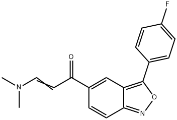 3-(DIMETHYLAMINO)-1-[3-(4-FLUOROPHENYL)-2,1-BENZISOXAZOL-5-YL]-2-PROPEN-1-ONE