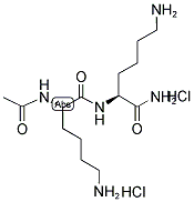 N-ACETYL-L-LYS-L-LYS NH2.2 HCL 结构式