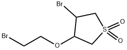3-Bromo-4-(2-bromo-ethoxy)-tetrahydro-thiophene 1,1-dioxide 结构式