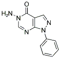 5-AMINO-1-PHENYL-1,5-DIHYDRO-4H-PYRAZOLO[3,4-D]PYRIMIDIN-4-ONE 结构式