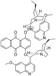 HYDROQUINIDINE (ANTHRAQUINONE-1,4-DIYL) DIETHER 结构式