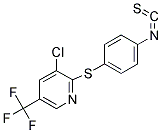 4-(3-CHLORO-5-(TRIFLUOROMETHYL)-2-PYRIDYLTHIO)PHENYLISOTHIOCYANATE 结构式