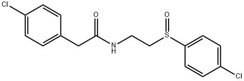 2-(4-CHLOROPHENYL)-N-(2-[(4-CHLOROPHENYL)SULFINYL]ETHYL)ACETAMIDE 结构式