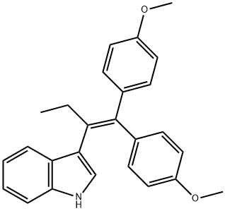 3-(1-[BIS-(4-METHOXY-PHENYL)-METHYLENE]-PROPYL)-1H-INDOLE 结构式