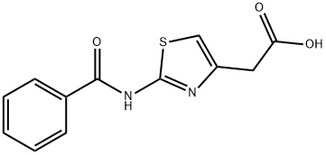 [2-(BENZOYLAMINO)-1,3-THIAZOL-4-YL]ACETIC ACID 结构式