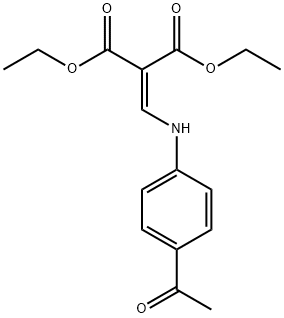 DIETHYL 2-[(4-ACETYLANILINO)METHYLENE]MALONATE 结构式