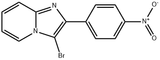 3-BROMO-2-(4-NITROPHENYL)IMIDAZO[1,2-A]PYRIDINE 结构式