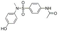 N-(4-([(4-HYDROXYPHENYL)(METHYL)AMINO]SULFONYL)PHENYL)ACETAMIDE 结构式