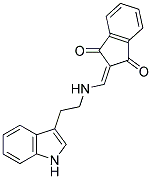 2-({[2-(1H-INDOL-3-YL)ETHYL]AMINO}METHYLENE)-1H-INDENE-1,3(2H)-DIONE 结构式