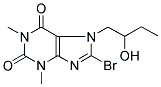 8-BROMO-7-(2-HYDROXYBUTYL)-1,3-DIMETHYL-2,3,6,7-TETRAHYDRO-1H-PURINE-2,6-DIONE 结构式