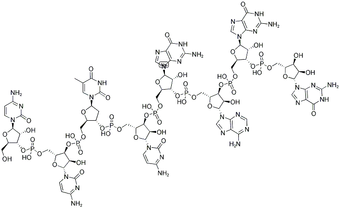 Ava I linker, 5'-non-phosphorylated 结构式