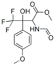 METHYL 4,4,4-TRIFLUORO-2-(FORMYLAMINO)-3-HYDROXY-3-(4-METHOXYPHENYL)BUTANOATE 结构式