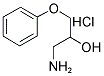 1-氨基-3-苯氧基丙醇盐酸盐 结构式