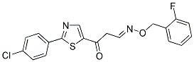 3-[2-(4-CHLOROPHENYL)-1,3-THIAZOL-5-YL]-3-OXOPROPANAL O-(2-FLUOROBENZYL)OXIME 结构式