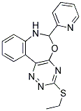 3-(ETHYLTHIO)-6-PYRIDIN-2-YL-6,7-DIHYDRO[1,2,4]TRIAZINO[5,6-D][3,1]BENZOXAZEPINE 结构式