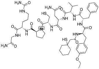 PMP-DTYR(OET)-PHE-VAL-ASN-CYS-PRO-CIT-GLY-NH2 结构式