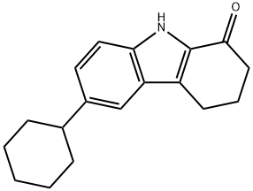 6-CYCLOHEXYL-2,3,4,9-TETRAHYDRO-CARBAZOL-1-ONE 结构式