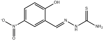 2-HYDROXY-5-NITROBENZALDEHYDE THIOSEMICARBAZONE 结构式