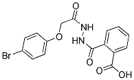 2-((2-[(4-BROMOPHENOXY)ACETYL]HYDRAZINO)CARBONYL)BENZOIC ACID 结构式