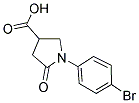 1-(4-BROMOPHENYL)-5-OXO-3-PYRROLIDINECARBOXYLIC ACID 结构式