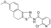 N3-(7-METHOXY-4,5-DIHYDRONAPHTHO[1,2-D][1,3]THIAZOL-2-YL)-2-CHLORONICOTINAMIDE 结构式