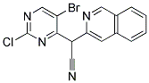 2-(5-BROMO-2-CHLOROPYRIMIDIN-4-YL)-2-(3-ISOQUINOLYL)ACETONITRILE 结构式