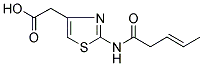 2-[2-(PENT-3-ENOYLAMINO)-1,3-THIAZOL-4-YL]ACETIC ACID 结构式