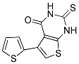 5-THIEN-2-YL-2-THIOXO-2,3-DIHYDROTHIENO[2,3-D]PYRIMIDIN-4(1H)-ONE 结构式