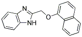 2-[(1-NAPHTHYLOXY)METHYL]-1H-BENZIMIDAZOLE 结构式