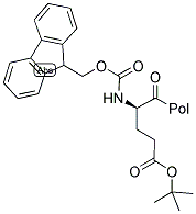FMOC-D-GLU(OTBU)-WANG RESIN 结构式